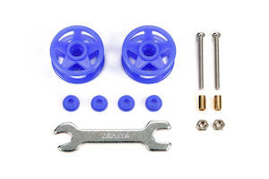 Tamiya Mini 4wd 15532 Low Friction Plastic Double Rollers (Blue/19-19mm)