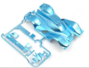 Hobby equipment and supply: Tamiya Mini 4wd 19004493 Heat Edge Blue Metallic Body