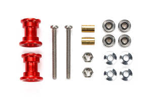 Tamiya Mini 4wd 95562 LW Double Alu Rollers 9-8mm - Red