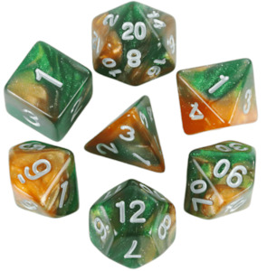 Hobby equipment and supply: Bubble Nebula - 7pc Polyhedral Dice Set