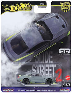 Hobby equipment and supply: Hot Wheels Car Culture Slide Street 2018 Ford Mustang RTR Spec 5 (HKC85-9866)