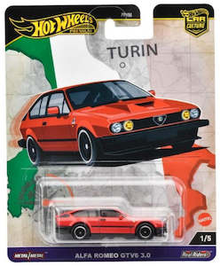 Hobby equipment and supply: Hot Wheels Car Culture World Tour Alfa Romeo GTV6 3.0 (HRV80-9866)