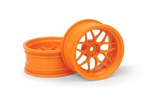 Hobby equipment and supply: HPI Racing 120251 TECH 7 WHEEL ORANGE (9MM/2PCS)