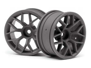 HPI Racing 112812 RTR Wheel 26mm Gunmetal (6mm Offset/2pcs)