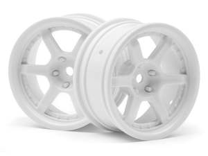 Hobby equipment and supply: HPI Racing 112813 HRE C106 Wheel 26MM White (6MM Offset/2Pcs)