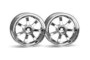 HPI Racing 3316 RAYS GRAM LIGHTS 57S-PRO WHEEL CHROME (3mm OFFSET)