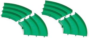 Japan Cup Junior Circuit Curve Section Set (Green, 4pcs.)