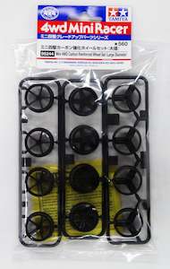 Hobby equipment and supply: Tamiya Mini 4wd 95244 Carbon Reinforced Large Diameter Wheels (12pcs)