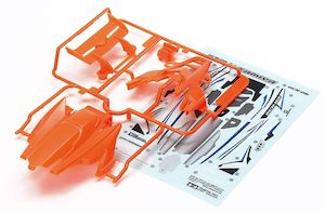 Tamiya Mini 4wd 95511 DCR-02 Body Parts Set (Fluorescent Orange)