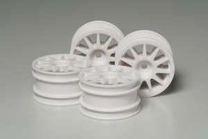 Tamiya RC 51237 SP.1237 M-Chassis 11-Spoke Wheels 4pcs (White)