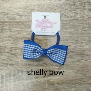 Gingham royal blue Hair Accessories