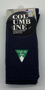 Columbine - Navy Under The Knee Socks (UTK) -3 Pack