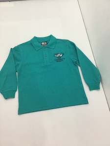 Longbeach School: Longbeach - Jade Polo Top Long Sleeve