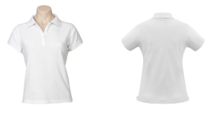 Ashburton College: Ashburton College - Fitted Polo Top - white