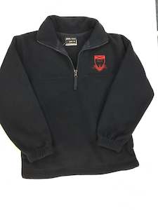 Chertsey School: Chertsey School-Navy 1/2 Zip Polar Fleece