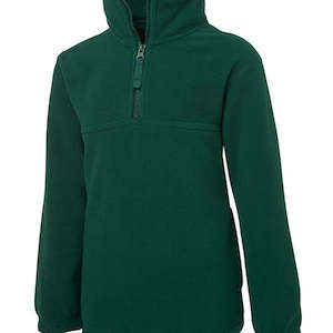 Bottle Green 1/2 zip fleece