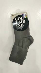 Grey Cotton Socks- Turn Over Top (TOT) -3 Pair Pack