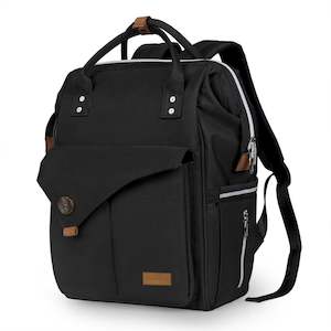 Nappy Bag, Nappy Backpack Black Colour TC103 | TOUCHANDCATCH NZ