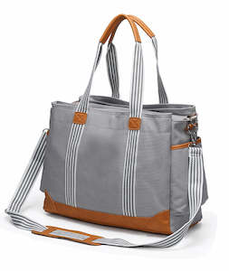 Handbag: Nappy Bag, Nappy Tote Bag Grey Colour 111 Australia Stock | TOUCHANDCATCH NZ