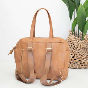 Vegan Leather Nappy Bag, Nappy Backpack  43 Litre TC2022 | TOUCHANDCATCH NZ