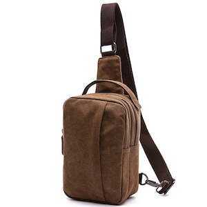 Washed Canvas Chest Bag, Bum Bag TC049 | TOUCHANDCATCH NZ