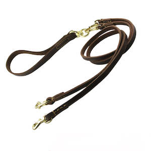 Genuine Leather Double Lead 1.2 Metre | TOUCHANDCATCH NZ