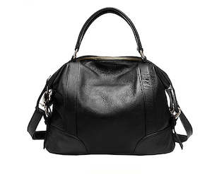 Women's Genuine Leather Handbag, Crossbody Bag TC1006 Black | TOUCHANDCATCH NZ