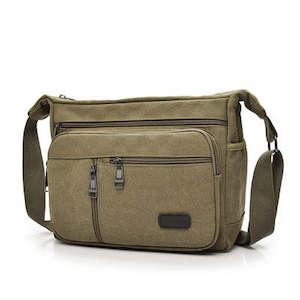 Men's Washed Canvas Crossbody Bag, Satchel TC7118 | TOUCHANDCATCH NZ