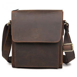 Men's Genuine Leather Crossbody Bag, Satchel TC055 | TOUCHANDCATCH NZ