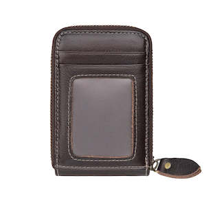 Handbag: Genuine Leather RFID Zip-Around Wallet TC528 | TOUCHANDCATCH NZ