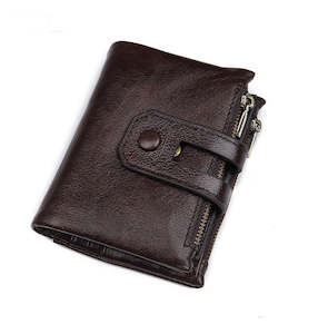 Men's Genuine Leather Bi-Fold Wallet 342 | TOUCHANDCATCH NZ