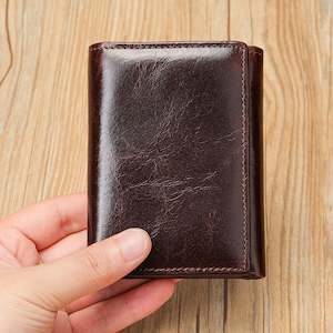 Genuine Leather Tri-fold RFID Wallet TC1134 | TOUCHANDCATCH NZ