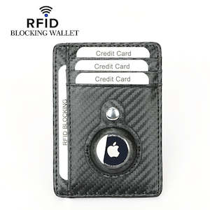 Men's RFID Carbon Fiber Wallet With AirTag Holder | TOUCHANDCATCH NZ