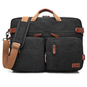 Men's Canvas 17.3" Laptop Bag, Laptop Backpack, Crossbody Bag 408 | TOUCHANDCATCH NZ