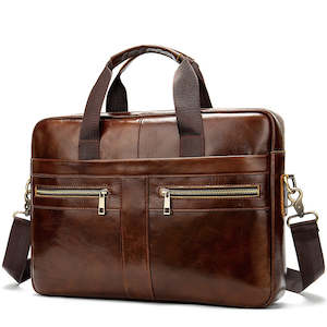 Genuine Leather Crossbody Bag, Laptop Bag TC448 | TOUCHANDCATCH NZ