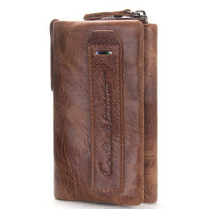 Genuine Leather Key Case T013 Coffee Color  | TOUCHANDCATCH NZ