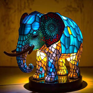 Stained Elephant Lamp
 | TOUCHANDCATCH NZ