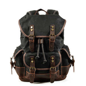 Anti-Splash Waxed Canvas Travel Backpack 21 Liter TC508 | TOUCHANDCATCH NZ