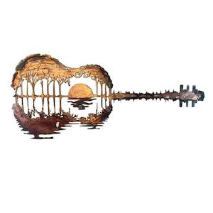 Home Decor, Metal Wall Art Guitar TCJT001 | TOUCHANDCATCH NZ