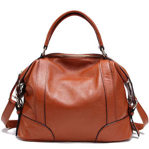 Handbag: Women's Genuine Leather Handbag, Crossbody Bag International Orange TC1006 | TOUCHANDCATCH NZ