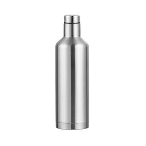 Thermal Drink Bottle, Wine Bottle Silver | TOUCHANDCATCH NZ