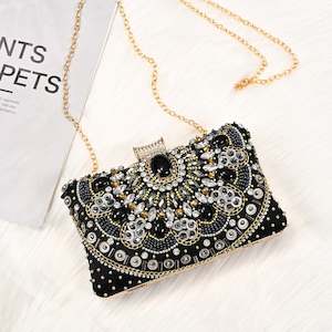 Clutch Bag, Evening Bag with Beads 1243 | TOUCHANDCATCH NZ