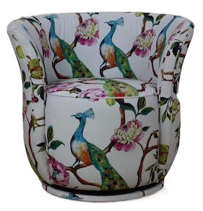 Furniture: TNC Tub Swivel Chair, Peacock 1090-03