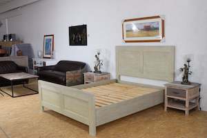 Furniture: TNC Solid Ash Wood Queen Bed Frame