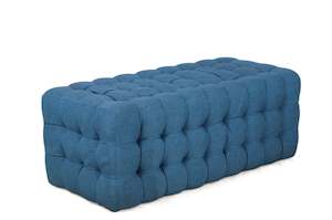 Furniture: Town & Country Rectangular Ottoman, Blue