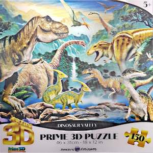 Prime 3D Dinosaur Valley 150 Piece Puzzle