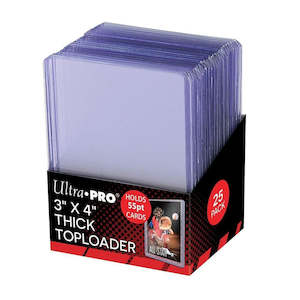 Ultra Pro 3x4inch Thick Top Loader 25 Pack Holds 55pt Cards