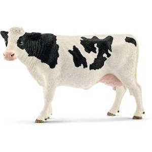 Schleich Holstein Cow (Grey Dot)