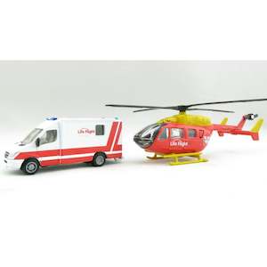 Siku 1850 Life Flight Westpac Rescue Helicopter Ambulance Set