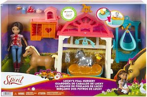 Spirit Lucky's Foal Nursery Playset